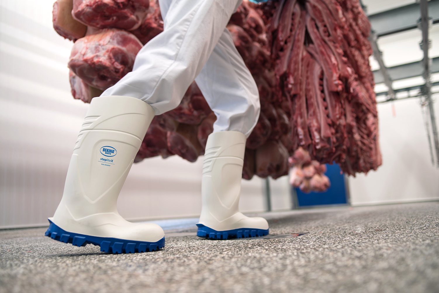 StepliteX SolidGrip, steel toe cap (S4), white